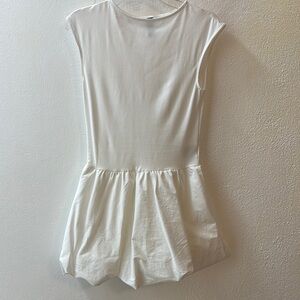 EUC Divided White Cap Sleeve Dress